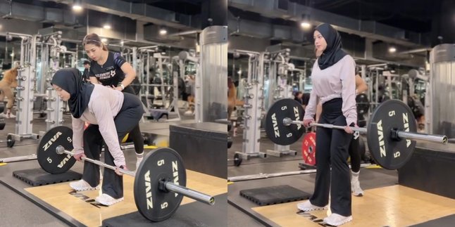 Body Weight Towards Ideal, Here Are 7 Photos of Aurel Hermansyah While Working Out