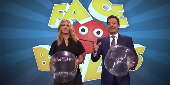 Bercanda Bareng Jimmy Fallon, Wajah Julia Roberts Jadi Jelek