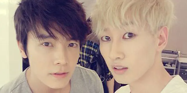 Beri Dukungan, Eunhyuk - Donghae SuJu Foto Bareng SHINee