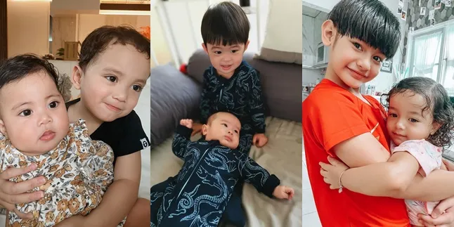 8 Potret Anak Seleb Saat Momong Sang Adik, Berjiwa Penyayang Meski Masih Kecil