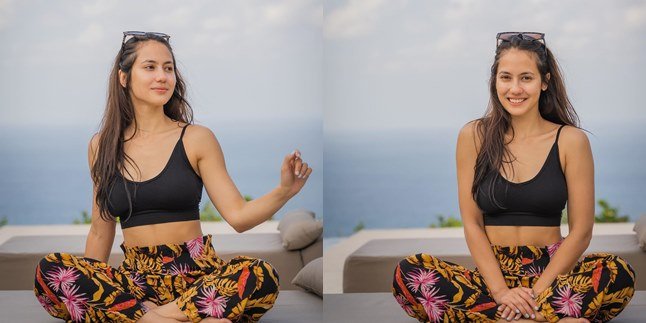 Posing Yoga with a Plain Face without Make Up, Pevita Pearce Makes Netizens Delusional