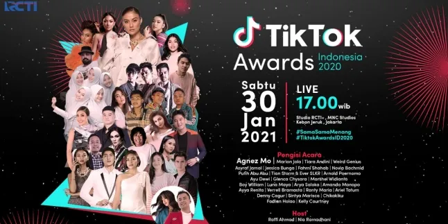 Bertabur Bintang, Intip Sederet Performer dan Pembaca Nominasi di TikTok Awards Indonesia 2020 Bertabur Bintang, Intip Sederet Performer dan Pembaca Nominasi di TikTok Awards Indonesia 2020