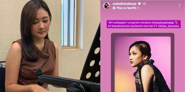 Berteman, Mahalini Gives Positive Response to Meiska's New Single 'Telat Cemburu'