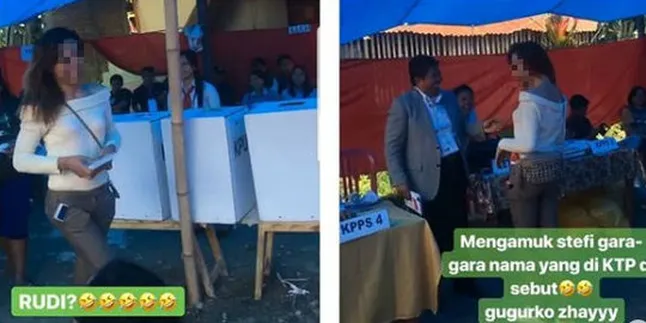 Biasa Dipanggil Stefi, Warga Ini Buat Petugas TPS Kaget Saat Tahu Nama Aslinya