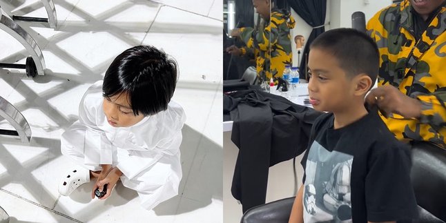 Usually Long-haired, Now Ayudia Bing Slamet's Child Gets a Crew Cut