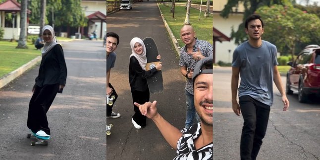 Usually Calm, Here Are 7 Photos of Cut Syifa Skateboarding During Filming - Also with Rizky Nazar