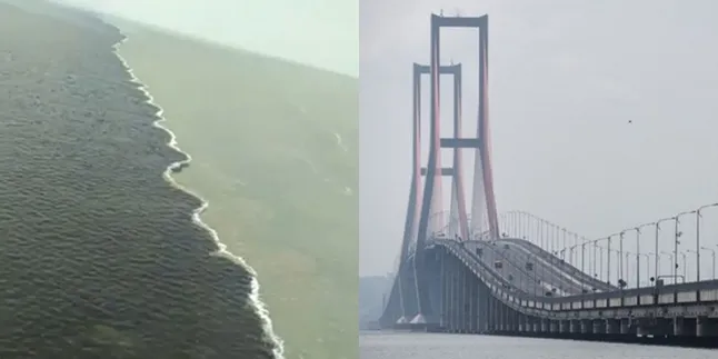 Bikin Heboh, Ternyata Ini Penyebab Air Laut di Jembatan Suramadu Tidak Menyatu