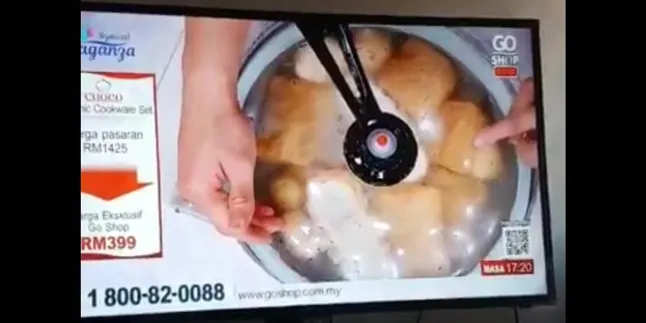 Bikin Kaget, Panci Ini Tiba-Tiba Meleduk Dalam Acara Masak Live