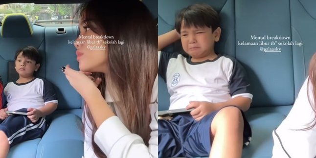 Worrying the Netizens, Gala Cries and Is Scared When Taken to School by Fuji - Turns Out He’s Just Lazy Because He Enjoyed the Holiday Too Much