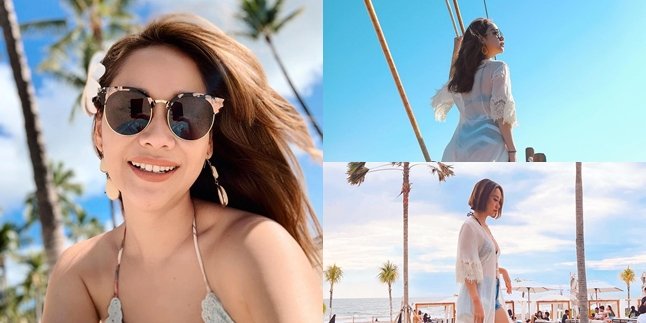 Making Netizens Focus Wrongly, 8 Photos of Bunga Citra Lestari Looking Hot in a Bikini - Showing Flat Stomach and Smooth Back