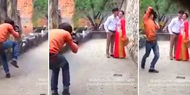 Bikin Ngakak, Inilah Fotografer Yang Heboh Sendiri