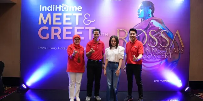 Bikin Salut, IndiHome Pertemukan Pelanggan Setianya dengan Rossa untuk Pertama Kalinya