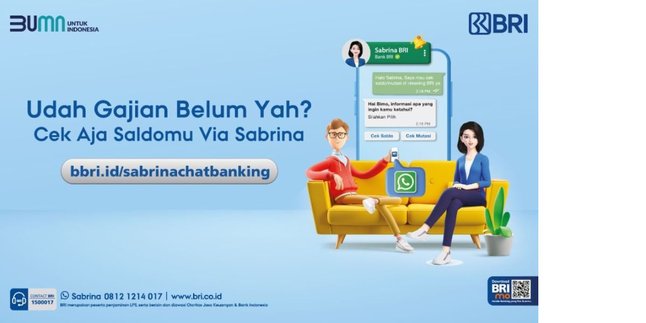 Confused about Checking Balance and Account Transactions? Just Ask Sabrina BRI, Your Virtual Friend Ready to Assist You