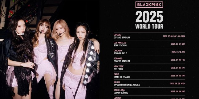 BLACKPINK Announces World Tour Schedule 2025, Will They Visit Indonesia?