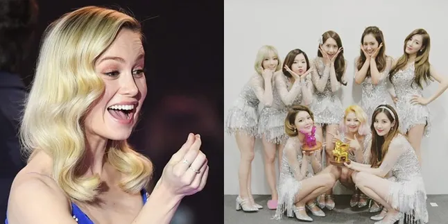 Brie Larson 'Captain Marvel' Posting Foto Dirinya Jadi Member SNSD Kesembilan