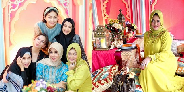 Breaking Fast Together with Senior Artists, Here are 7 Beautiful Photos of Bella Saphira Wearing Hijab - Looking More Elegant