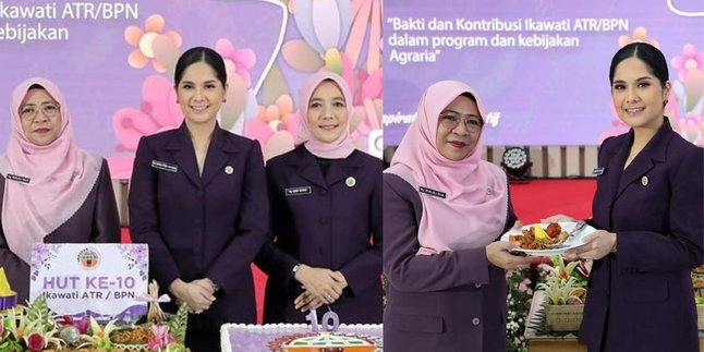 Beautiful and Charismatic, Here's a Portrait of Annisa Pohan When Attending the 10th Anniversary of Ikawati ATR/BPN