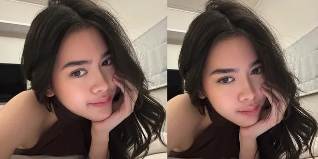 The Beauty of Kayra Miendra in a Selfie Portrait, Sweet Smile Radiates Natural Aura