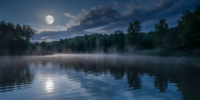 Caption Tentang Bulan Singkat yang Menenangkan Jiwa