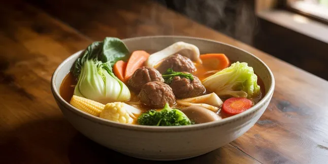 Cara Memasak Capcay Kuah Nyemek dengan Bakso dan Sayur yang Lezat