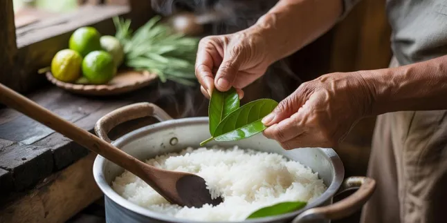 cara memasak nasi daun jeruk