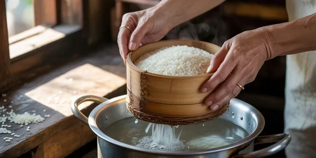 Cara Memasak Nasi dengan Cara Dikukus