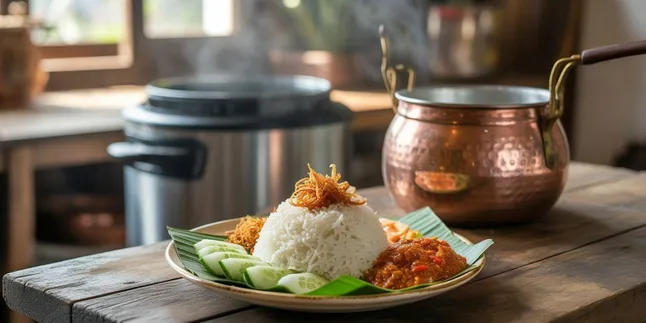 Cara Memasak Nasi Uduk dengan dan Tanpa Magic Com