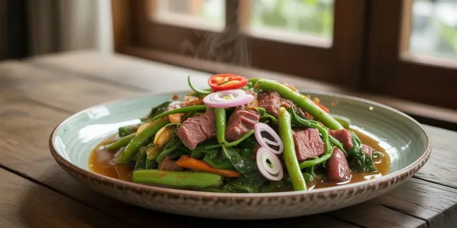 Cara Memasak Tumis Buncis, Kacang Panjang, Kangkung, Kornet Sapi Kaleng