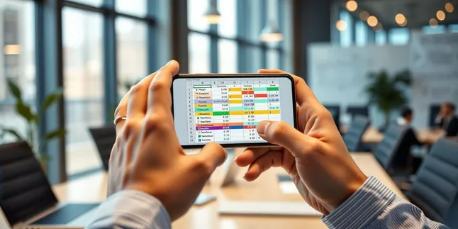 Cara Membuat Tabel di Excel Menggunakan HP