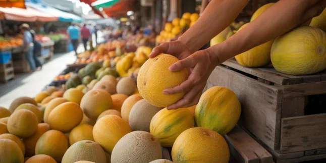 cara memilih melon yang bagus dan manis