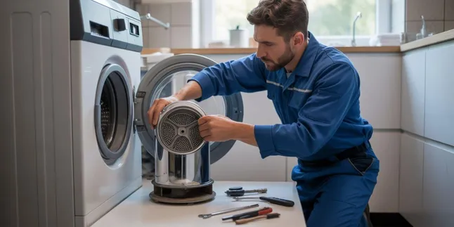 Cara Memperbaiki Mesin Cuci 1 Tabung Tidak Bisa Mengeringkan