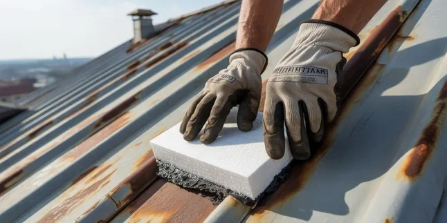 Cara Menambal Seng Bocor Menggunakan Styrofoam