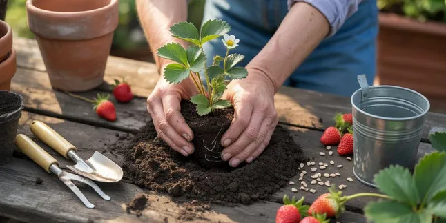 Cara Menanam Strawberry untuk Pemula, dari Buah, dari Biji