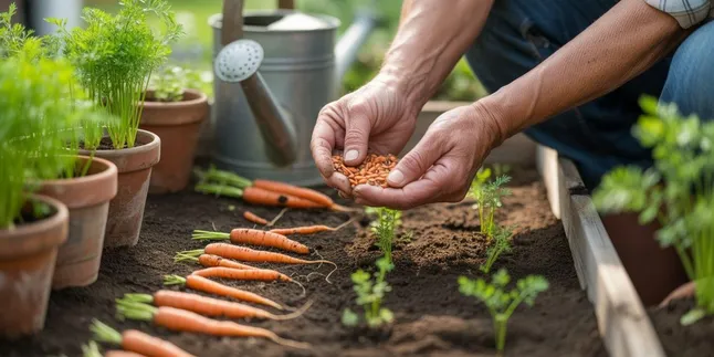 Cara Menanam Wortel Sisa Dapur, dari Biji, di Kebun, di Pot, di Rumah