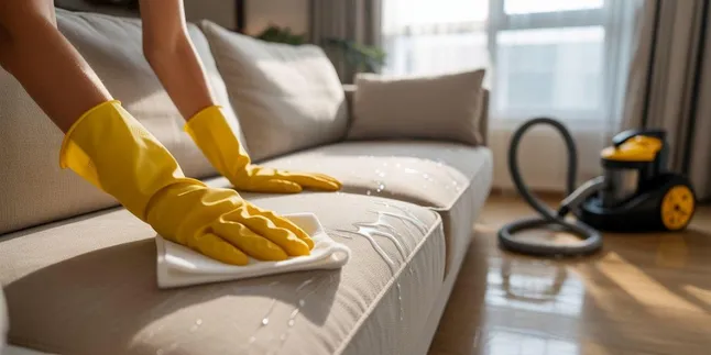 Cara Mencuci Sofa Sendiri di Rumah