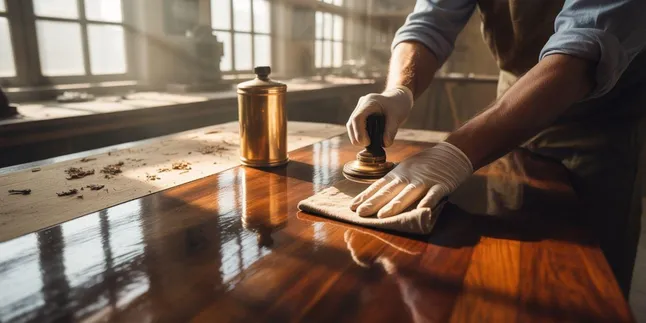 cara menggunakan politur vernis boyo