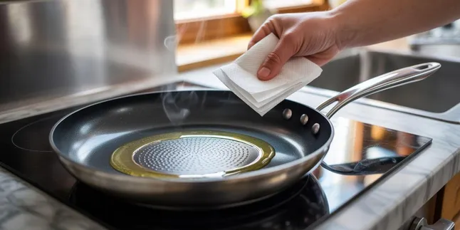 Cara Menggunakan Wajan Baru Agar Tidak Lengket