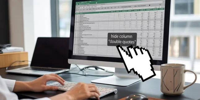 cara menyembunyikan kolom di excel