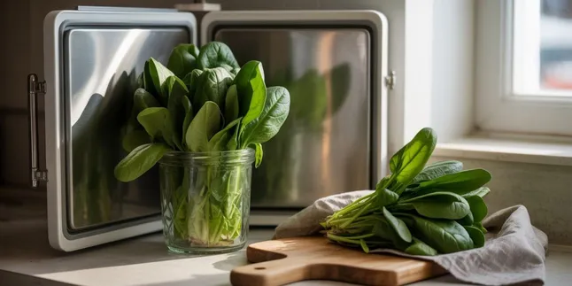 Cara Menyimpan Bayam di Kulkas dan Tanpa Kulkas