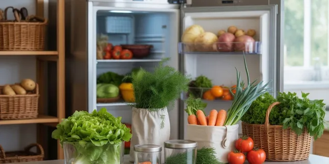 Cara Menyimpan Sayuran di Kulkas dan Tanpa Kulkas