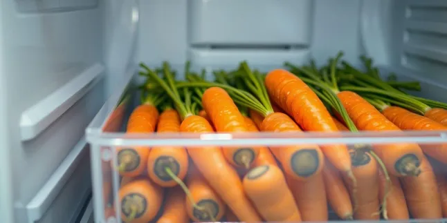 Cara Menyimpan Wortel di Kulkas dan Tanpa Kulkas