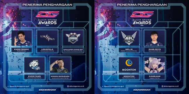 Catat! Ini Daftar Pemenang Dunia Games Awards 2021 dari Telkomsel