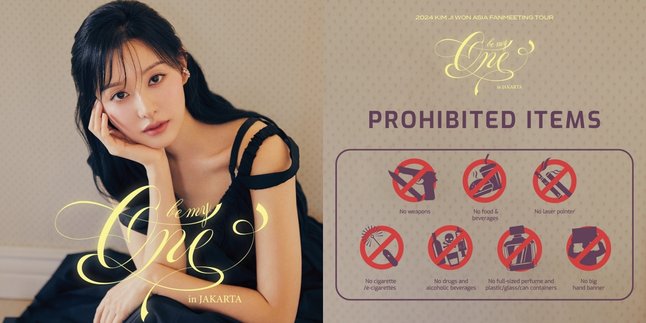 Check What Items Are Not Allowed at the 'Be My One' Kim Ji Won Fan Meeting in Jakarta