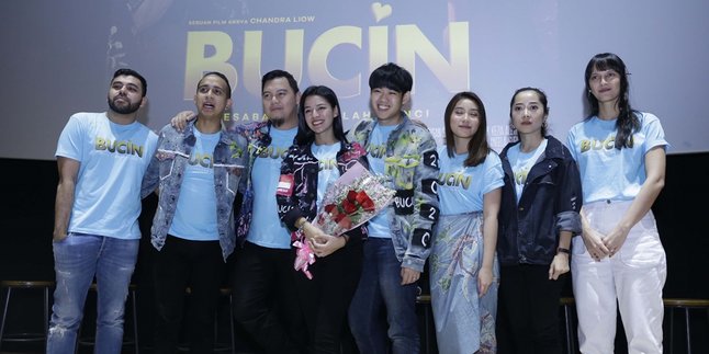 Chandra Liow Calls the Cast of the Movie Bucin Wearing Custom Limited Edition Denim that Represents Their Level of Obsession