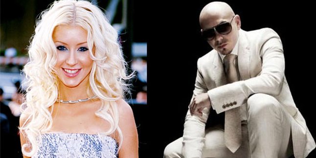 Christina Aguilerra dan Pitbull Syuting Bareng