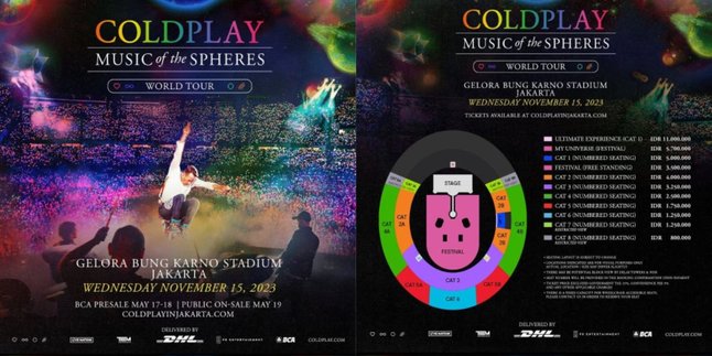 Coldplay Konser di Jakarta, Inilah Update Terbaru Tentang Harga Tiket dan Jadwal Konsernya