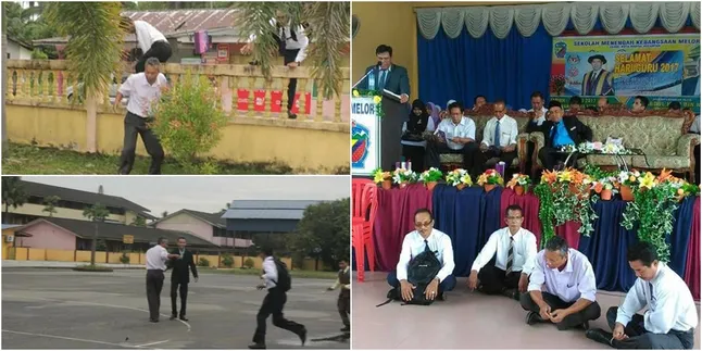 Cuma di Sekolah Ini Guru Terlambat Dihukum Layaknya Murid