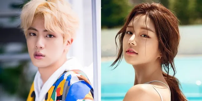Cuma Karena Pose Mirip, Jin BTS Dirumorkan Pacaran Dengan Solbin LABOUM