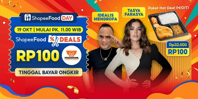 Cuma Sehari! Dapatkan Yoshinoya Rp100 di ShopeeFood Deals Spesial 19 Oktober Cuma Sehari! Dapatkan Yoshinoya Rp100 di ShopeeFood Deals Spesial 19 Oktober
