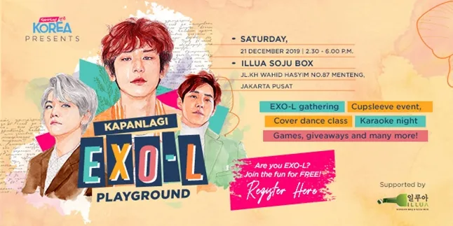 Cupsleeve Event & Gathering Korea Pertama di 'KAPANLAGI EXO-L PLAYGROUND'